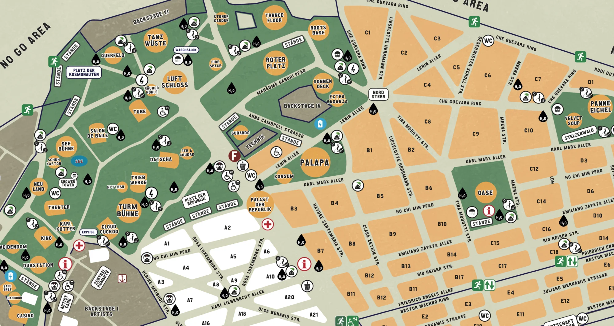 Map for Fusion festival 2024