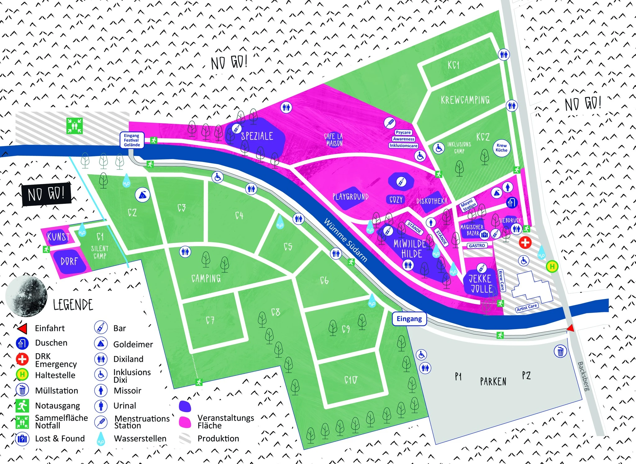Map for Moyn festival 2024