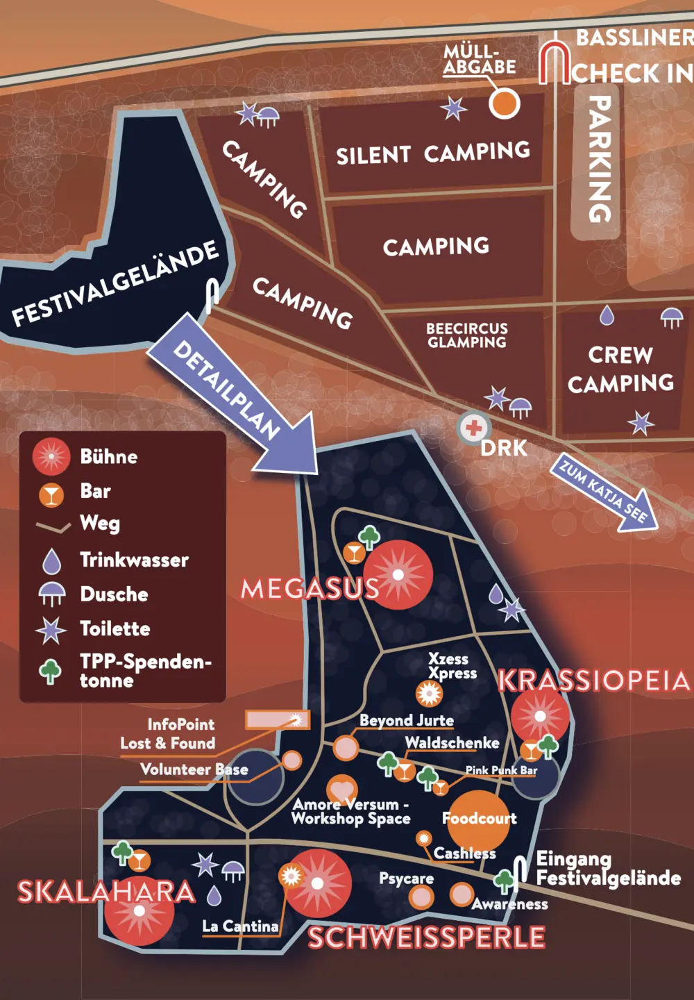 Map for Skalar festival 2025